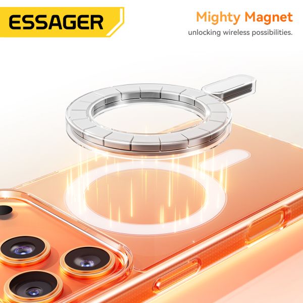 iPhone 17 Air Pro Max Transparent Magnetic Case TPU PC