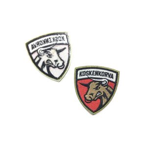Quality Brooches Adhesive Embroidered Patches Iron - On Backing Customized Shape for sale