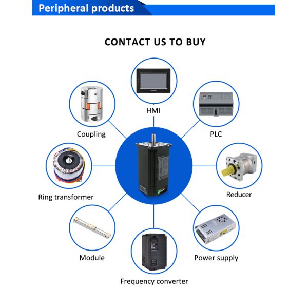 Lichuan Open Loop/Closed Loop Integrated Stepper Motors Driver Pulse/RS485 Control 3.5N.m 2Phase Nema23 DC24~50V 3.0/4.0A 1000PPR
