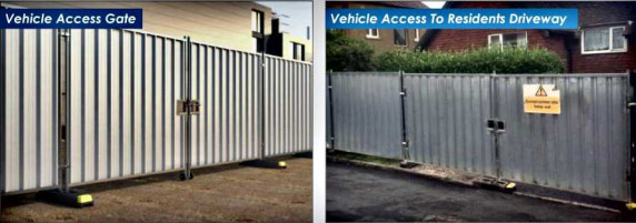 Steel Temporary Hoarding Vehicle Gate