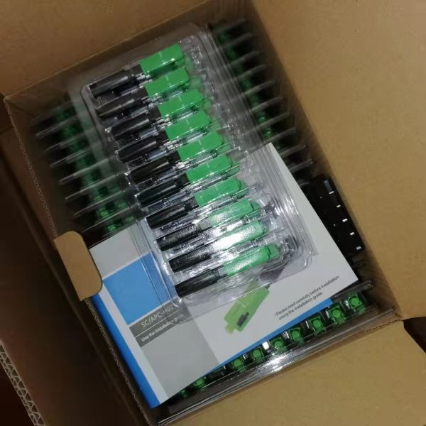 SC APC UPC Single Mode Field Assembly Optical Fast Connector For Ftth Drop Cable