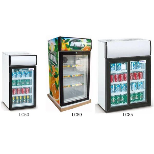 50L Saving-energy Mini Display Fridge / Small Showcase / Countertop Mini Display Cooler with Advertising Light Box