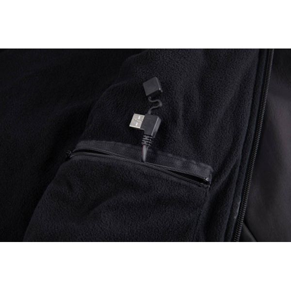 Men's USB-Powered Heated Softshell Jacket - Windproof and Water-Resistant for Outdoor Use