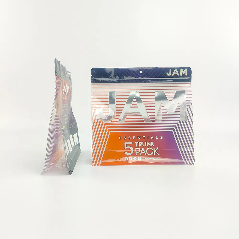 Custom printed packaging bag samples