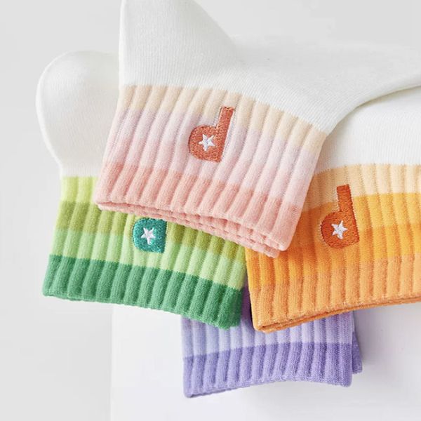 Spring Custom Embroidered Socks Breathable Ankle Cotton Socks