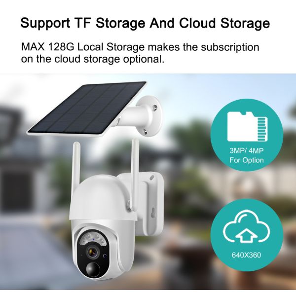 7800mAh Rechargeable Battery Security Camera 2.4Ghz WiFi Wire Free Security Cameras