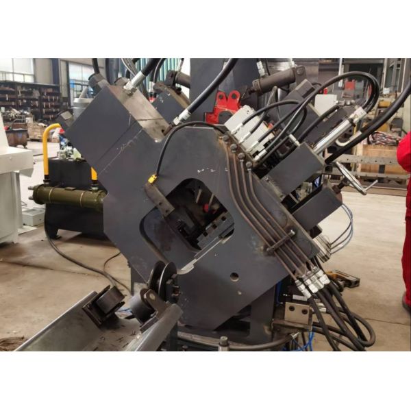 2200/4300KN Cutting Force CNC Angle Punching Shearing Steel Tower Production Line 18 Letters Per Group