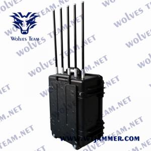 Quality Military 12 Bands Full Frequency Waterproof Outdoor Jammer All Cell Phone Signal Jammer for sale