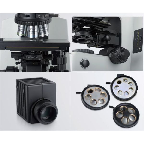 Semi Apochromatic Optical Metallurgical Microscope Objective 400x Trinocular Head