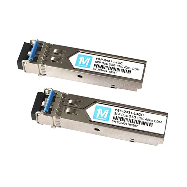 Stable Network Connection 2.5G Duplex 40km SMF Fiber Optic Module Pluggable SFP Transceiver with 1310nm LC Connector DDM