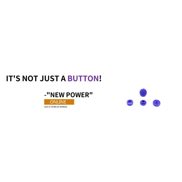 Shiny Plastic Snap Fasteners & Matt Buttons For Kids