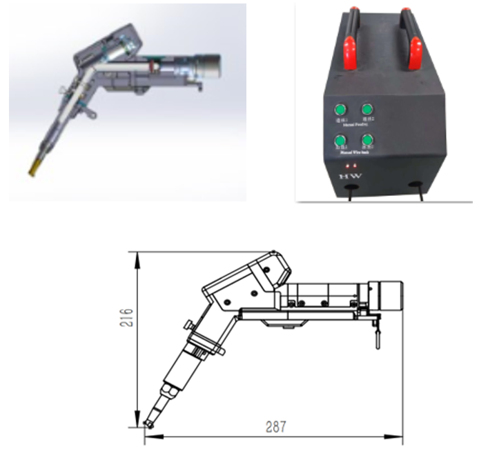 Lightweight and Portable Handheld Single Motor Laser Welding Machine