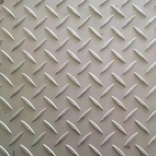 304 Stainless Steel Checkered Floor Plate close-up view