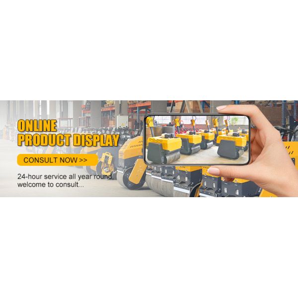 New Walk Behind Small Roller Double Drum Compactor Mini Vibratory Road Roller