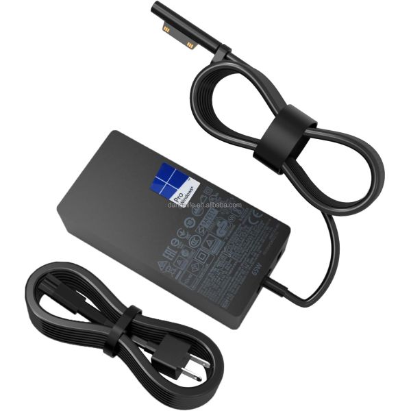 High Quality 65W 15V 4A AC Adapter Power Supply for Microsoft Surface Pro7 Book Laptop Charger QC3.0 PD3.0 Function Made ABS
