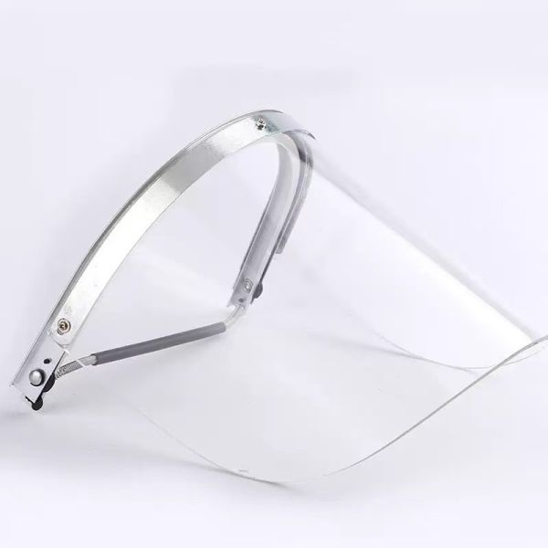 Transparent Protective Face Shield with Full-Face Coverage and High Temperature Resistance for Medical and Laboratory Use