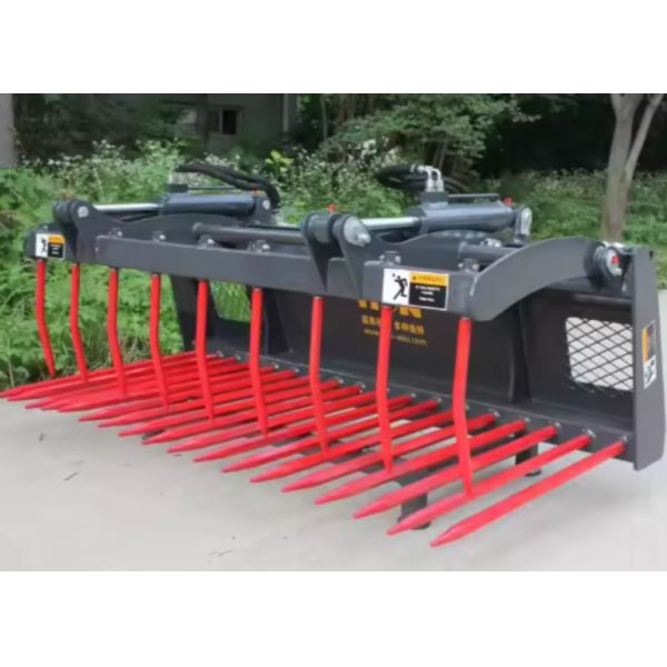 Farm-Oriented Grapple Fork For Agricultural Skid Steer Loader And Wheel Loader