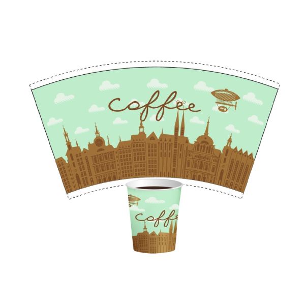 Double PE Paper Cup Bottom Roll Disposable for Cold Drinking