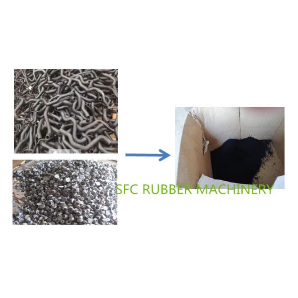 Vertical 22KW Automatic Rubber Coarse Crusher For Waste Rubber