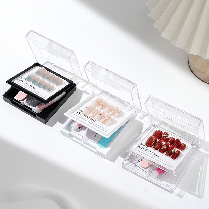 Acrylic Double Layer Press On Nails Packaging False Nail Packaging