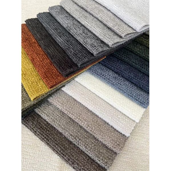 100% Polyester Chenille Woven Fabric Machine Washable For Sofa Cushion