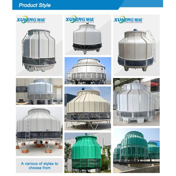 50Tons FRP Cooling Tower Circular Counter-flow Cooling Made Easy for Industrial Fluids