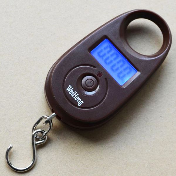 Colorful Digital Hanging Scale Tare Function With 1 * CR2032 Battery Power