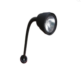 Black CNC Machine Tools Accessories Wiring Type Halogen LED Working Lights