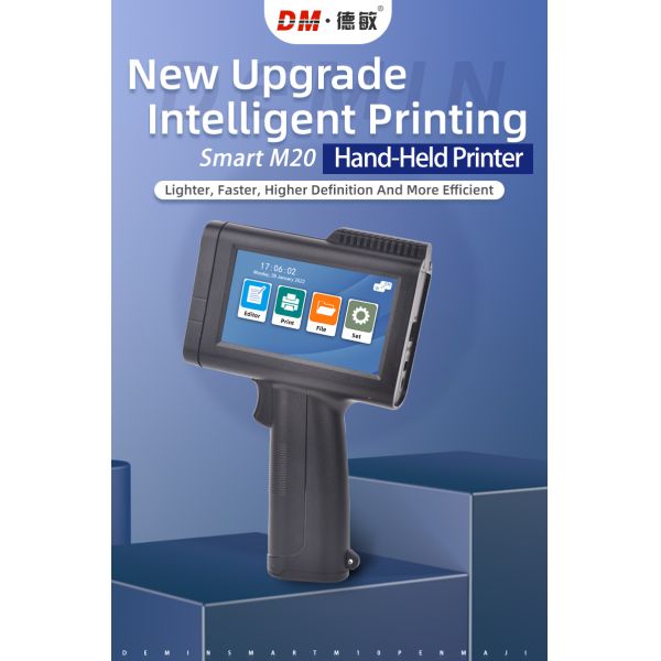M20 Handheld Inkjet Printer Production Date Two-Dimensional Code Logo Printer Packaging Bag Plastic Bottle Inkjet Printer