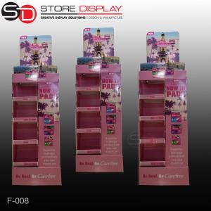 China Recycled retail store corrugated cardboard POP display shelf on sale
