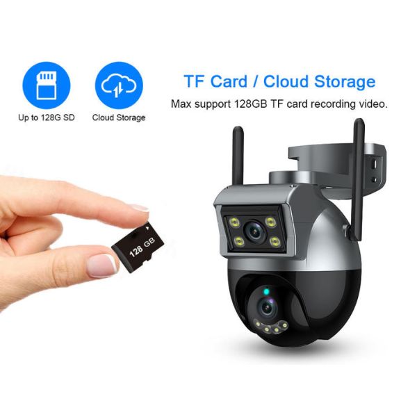 IP66 Weatherproof Wireless Surveillance Camera with Motion Detection and Tuya Network