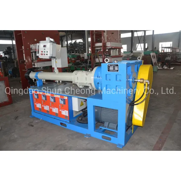 Horizontal Structure Cold Feed Rubber Extruder Machine