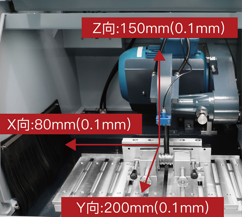 IQUALITROL Larger Workbench Beta-300Pro Automatic Cut-Off Machine with Laser Alignment