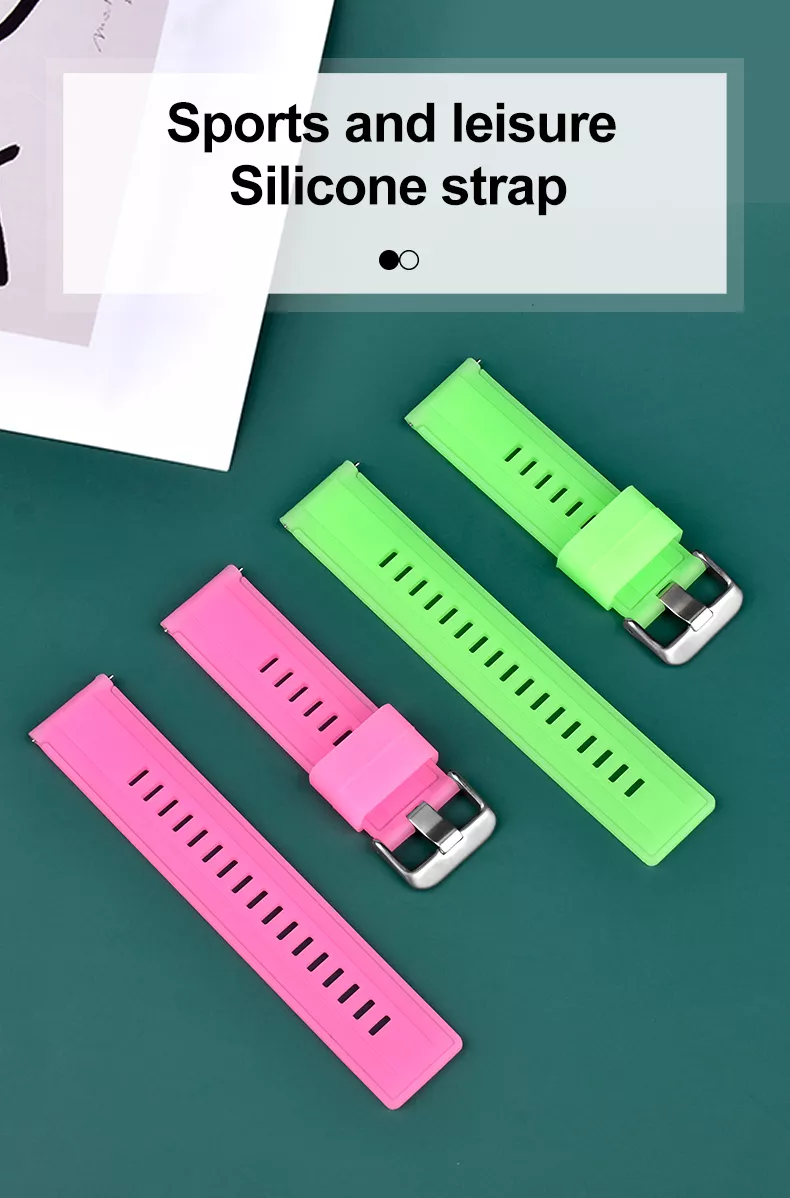 Luminous Quick Release 20mm Silicone Rubber Watch Strap Bands Flexible