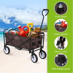 Quality Custom Outdoor Portable Wagon Cart All Terrain Folding Trolley Park Beach for sale