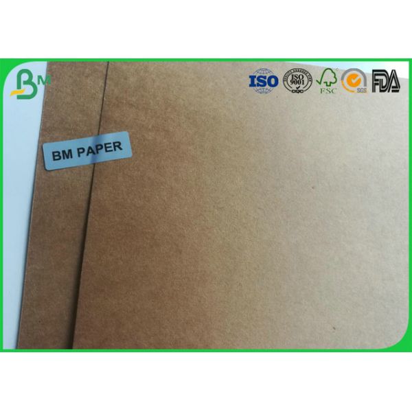 350gsm Three - Dimensional Solid Board Brown Kraft Liner Paper Wood Pulp Material