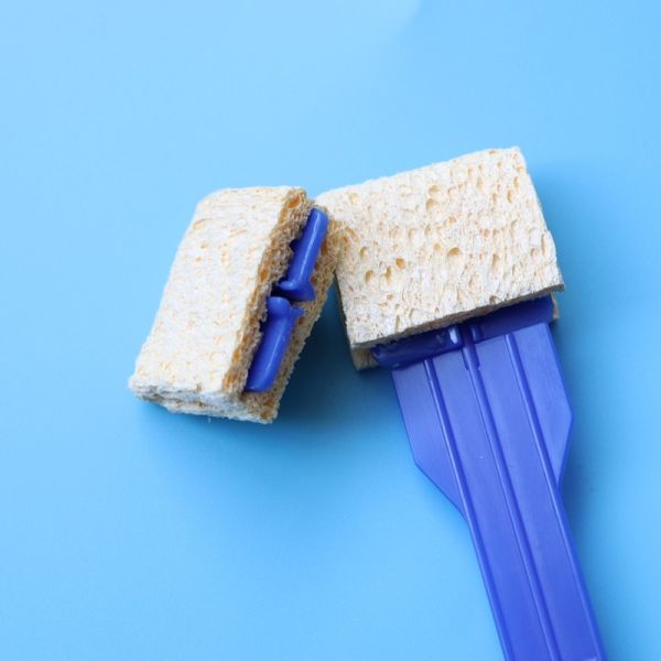 High Absorbency Rectangular Cellulose Sponge Stick Specimen Collection Stick-Mounted Sponge Swab Applicator