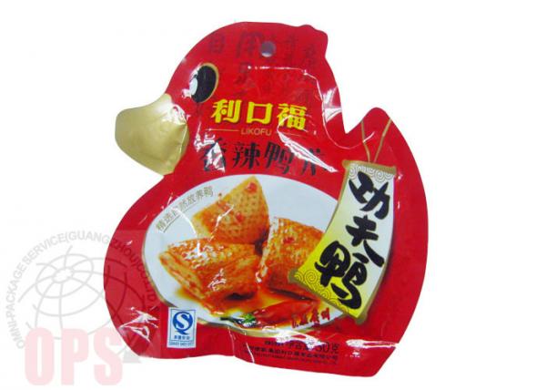 Buy Die Cut Irregular Shaped Plastic Snack Food Grade Packaging Bags With Spout at wholesale prices