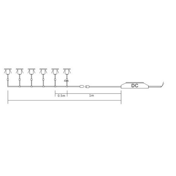 Mini Spotlights 1150LM IP44 Dimmable LED Down Lights 4W x 6pcs
