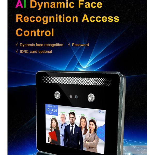 5 Inch Long Range Touch Screen Face Reader Attendance Machine With RFID Card