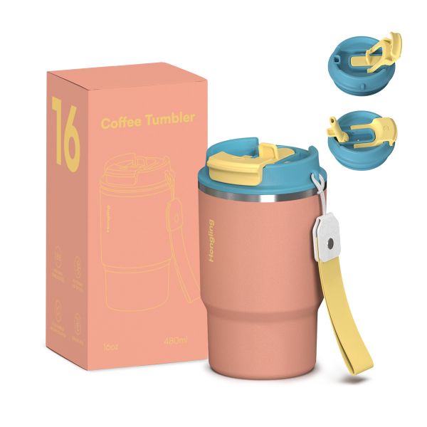 Customized Cross-border Foreign Trade Insulated Flask Coffee Cups Double Drinking Drinkware Tether Water Tumbler Travel Portable Insulated Cups