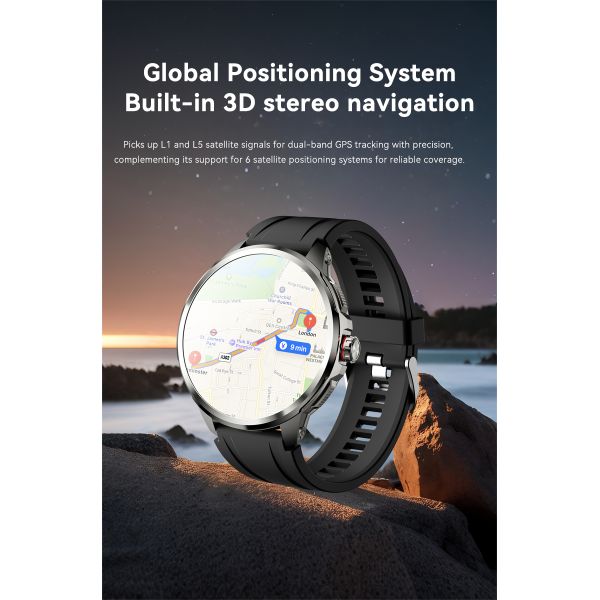 H99 4G Android Smart Watch with 1.75'' AMOLED Screen & SIM Card Support