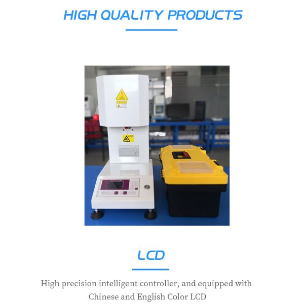 ISO 1133 ASTM D1238 Melt Flow Index Tester with High Temperature Accuracy ±0.2°C for Plastic Testing