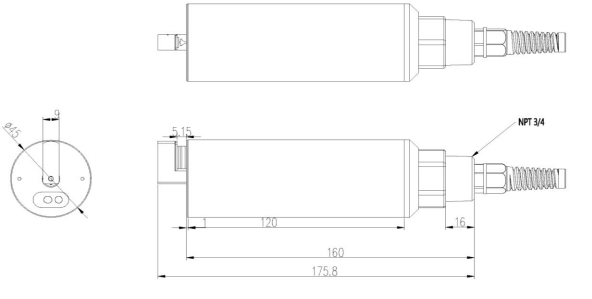 Online Digital UV Fluorescence Oil In Water Sensor