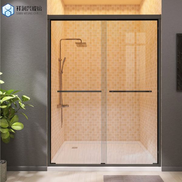 Rectangular Laminated and Float Glass Stair with Flat Polished Edge Work Technology