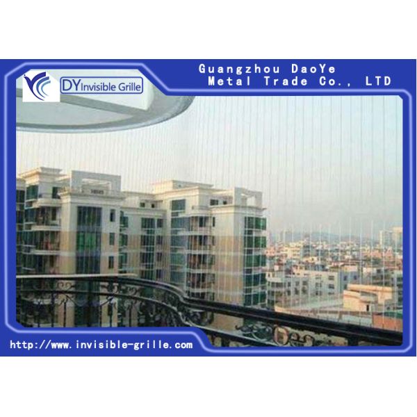 School Fixed Invisible Grille With Improved Fire Escape Multiple Cables