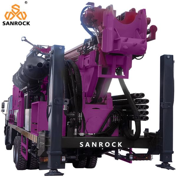 Truck Mounted Drilling Rig With Mud Pump Water Well Drill Machine Reverse Circulation Drilling Rig