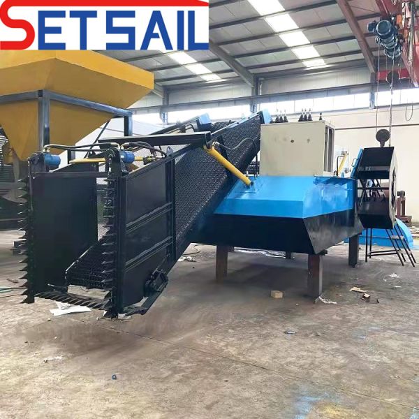 50m3 Max. Loading Capacity Amphibious Cleaning Harvester for Small River/Lake/Pond