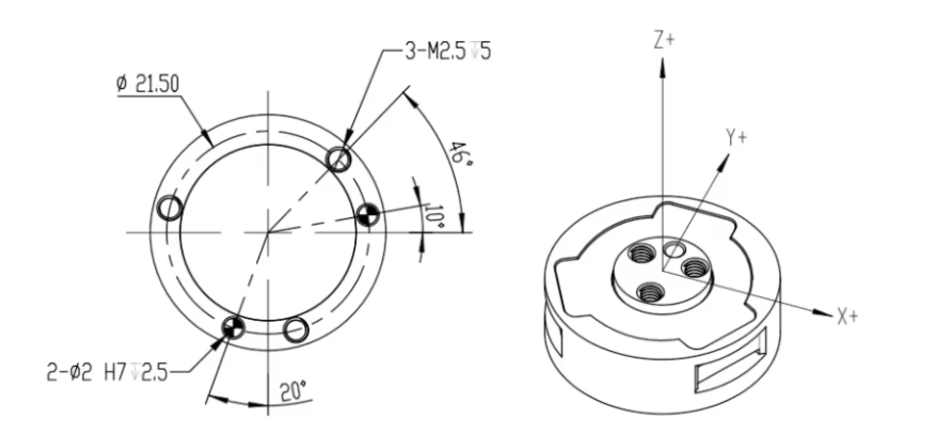 IP65 Multi Axial Force Sensor 6 Axis Force Sensor For Collision Exoskeleton System Alloy And Stainless Steel