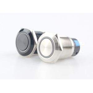 Miniature Illuminated Push Button Switch 19mm Latching Momentary Moistureproof